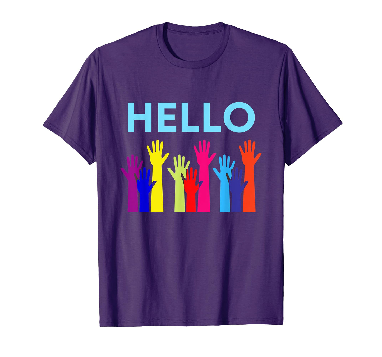 Hello Waving Hands Greeting Gift for mom, dad T-Shirt