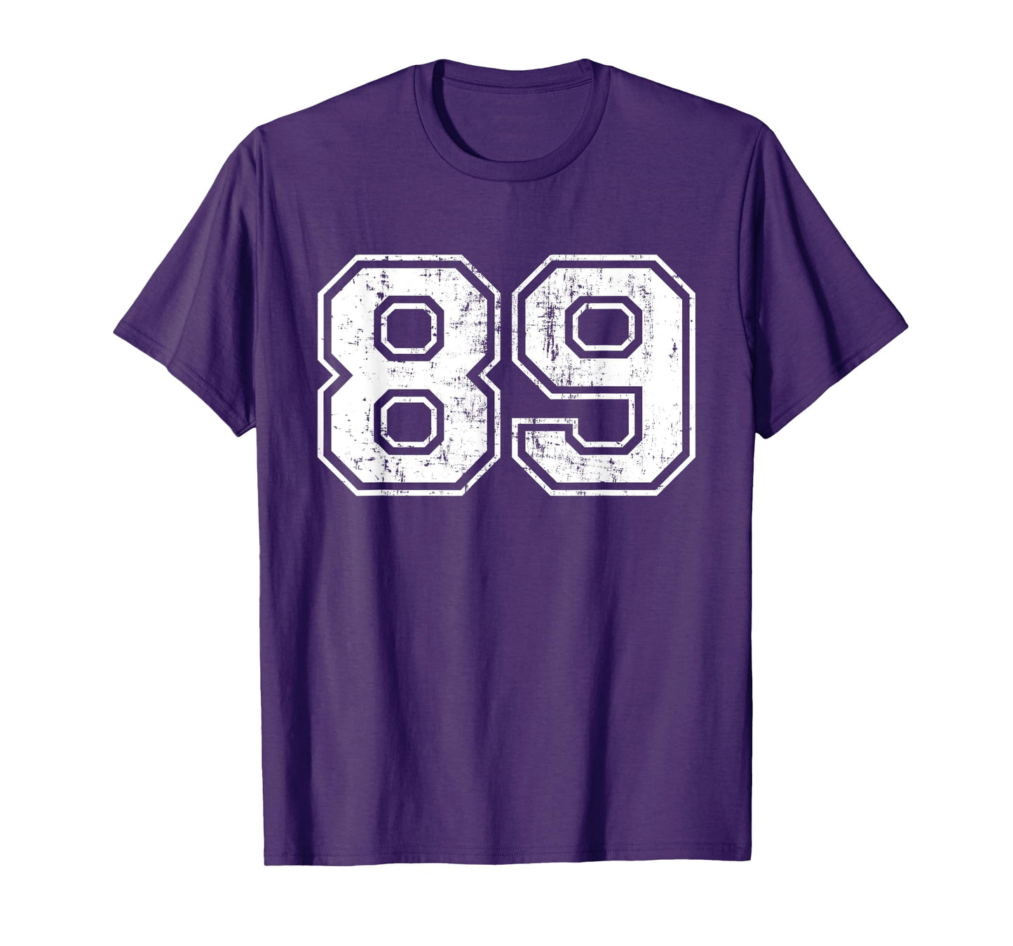 Number 89 Eighty Nine Distressed Vintage Sport Team Practice T-Shirt