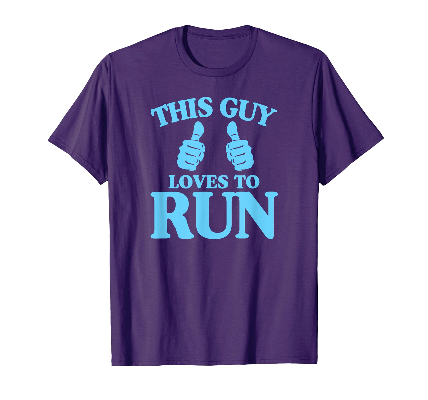 This Guy Loves To Run - Two Thumbs Cross Country T-Shirt