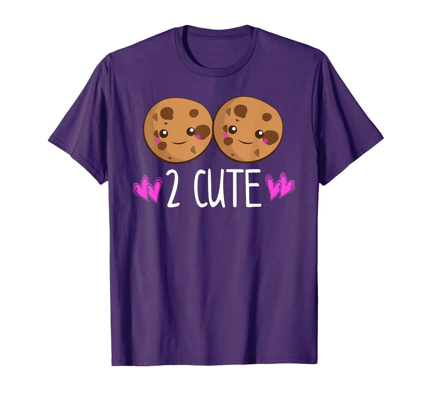 Cookies 2 CUTE Girls Kids Toddler Twins Women Kawaii Lover T-Shirt