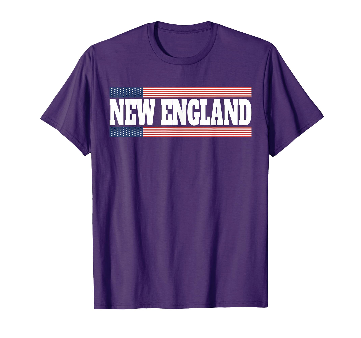 New England USA Flag Patriotic State Varsity New England T-Shirt