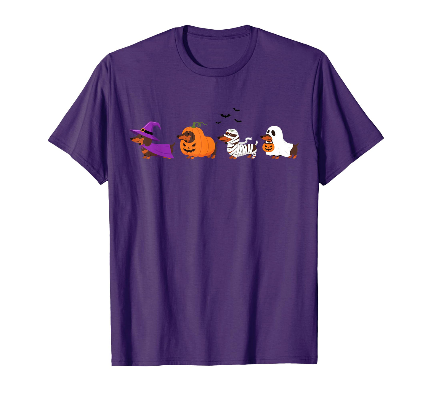 Happy Halloweenie Witch Weiner Dog Dachshund Shirt T-Shirt