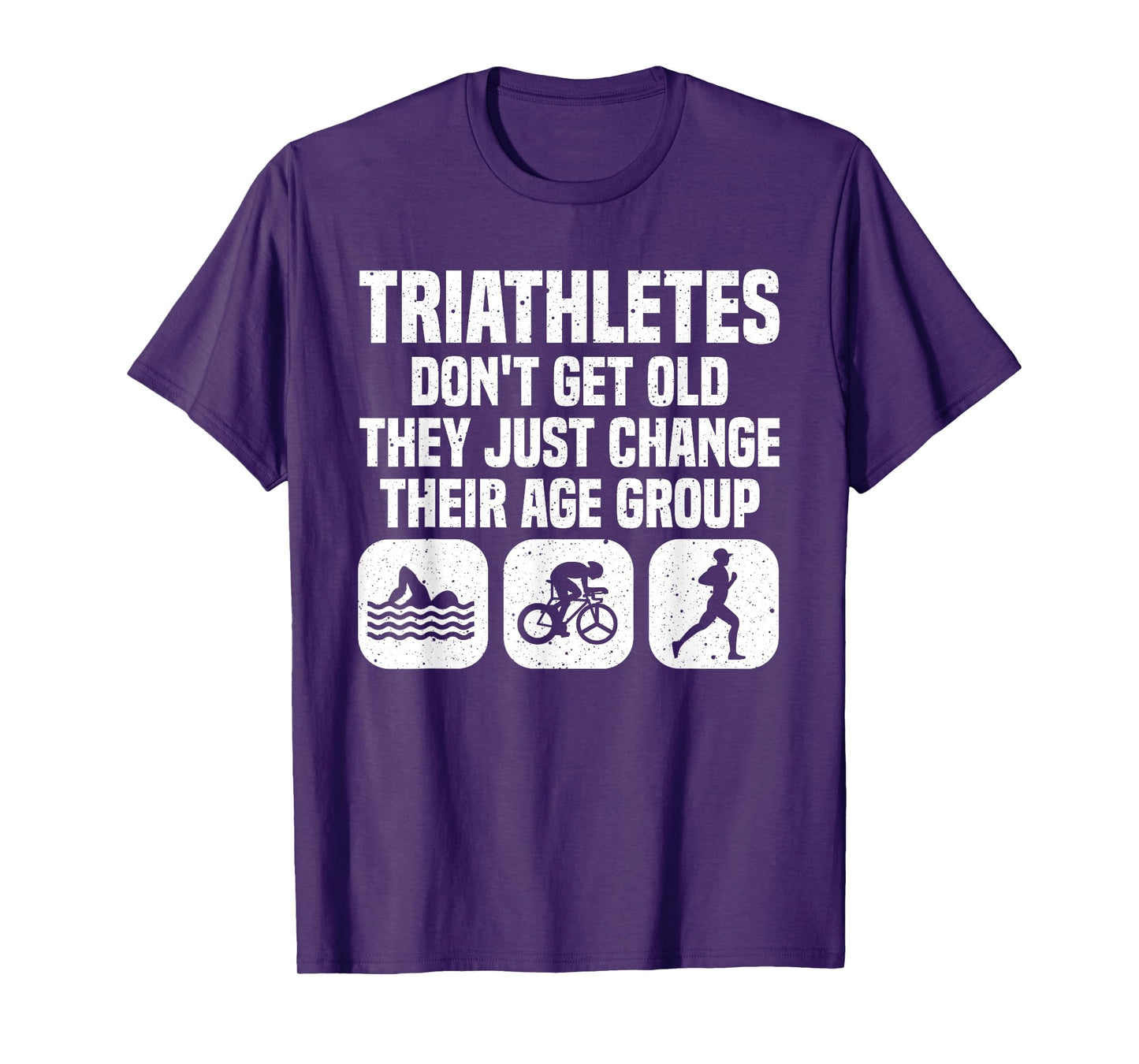Funny Triathlon Design Men Women Triathletes Swim Bike Run T-Shirt