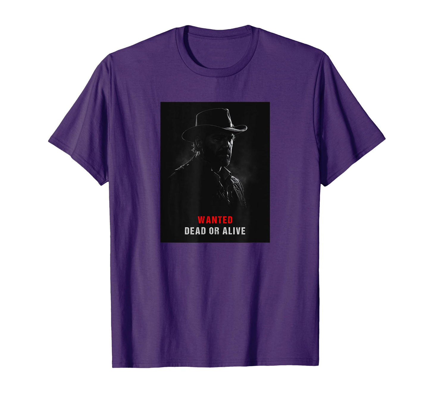 Old West Gunslinger Wanted Dead or Alive RDR Outlaw T-Shirt