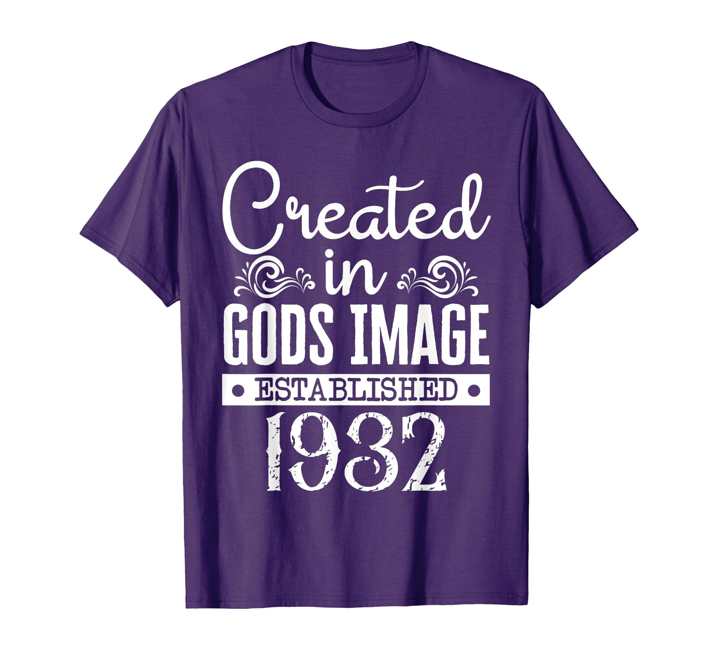 Created In Gods Image Established 1932 Religious Christian T-Shirt