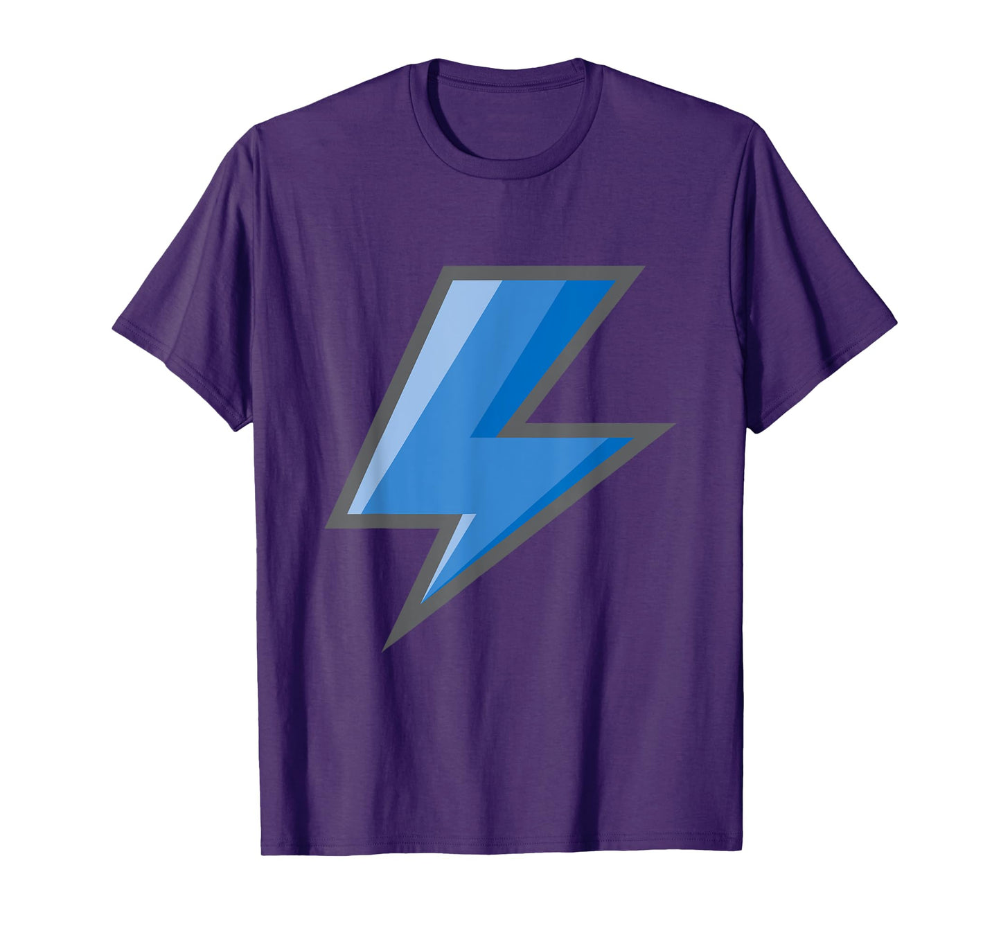 Lightning Bolt Blue Graphic Tee Easy Halloween Costume T-Shirt
