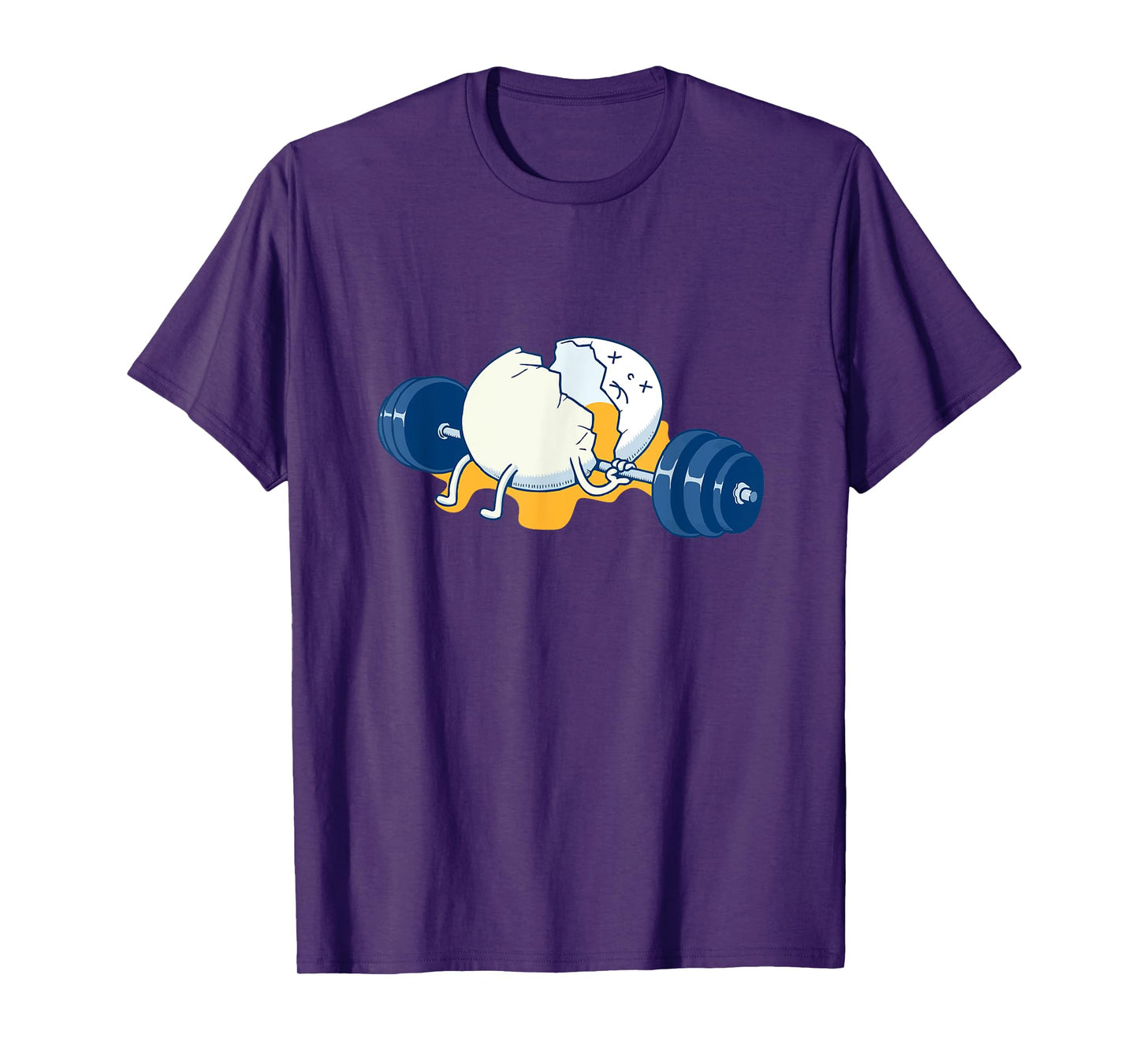 Weightlifting Accident Gym Funny Egg T-shirt T-Shirt