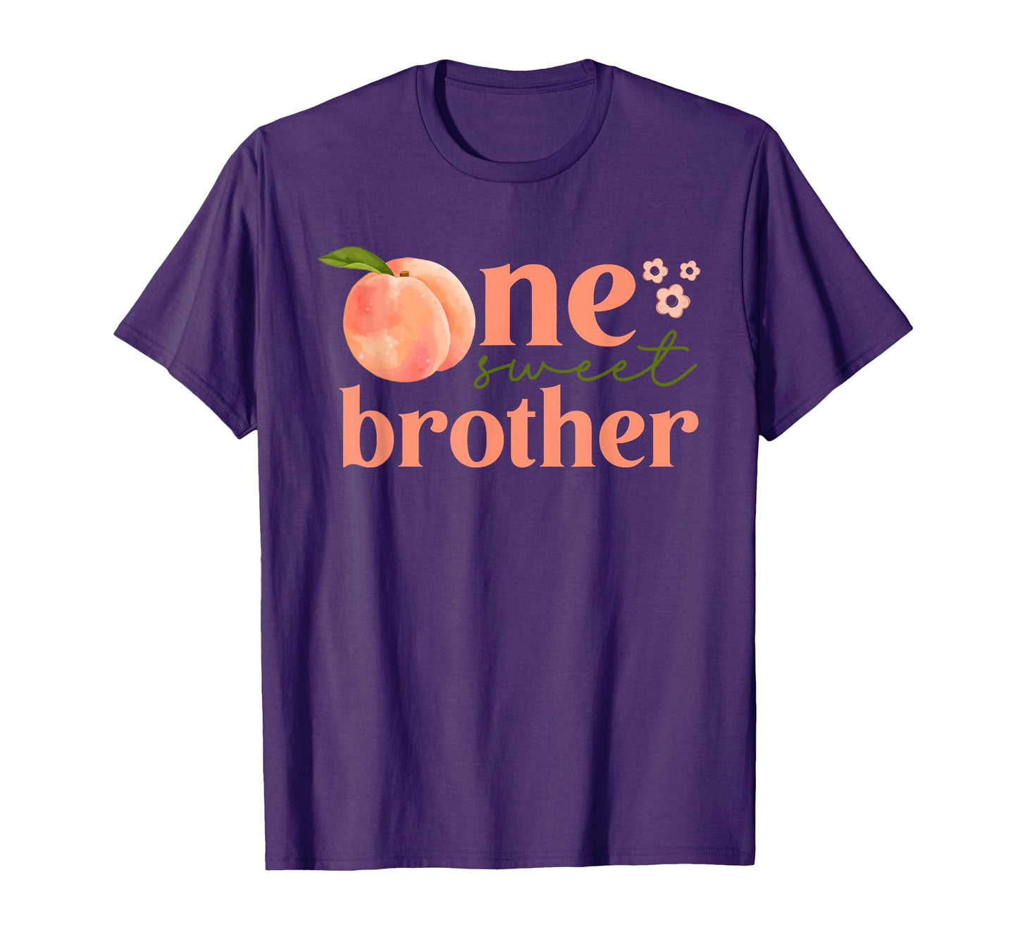 One Sweet Peach 1st Birthday Family Funny One Sweet Brother T-Shirt