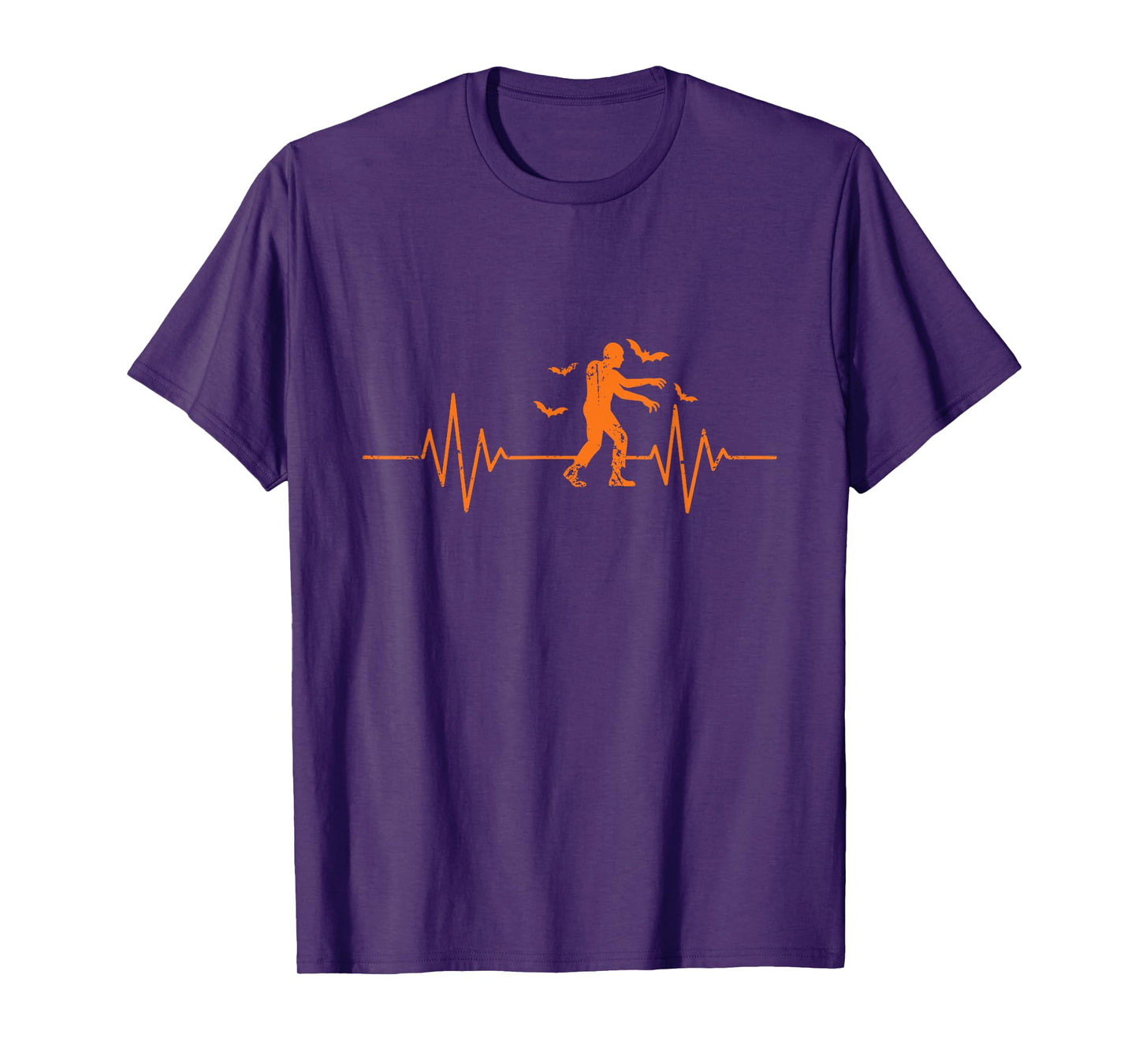 Zombie Heartbeat EKG Line Halloween T-Shirt