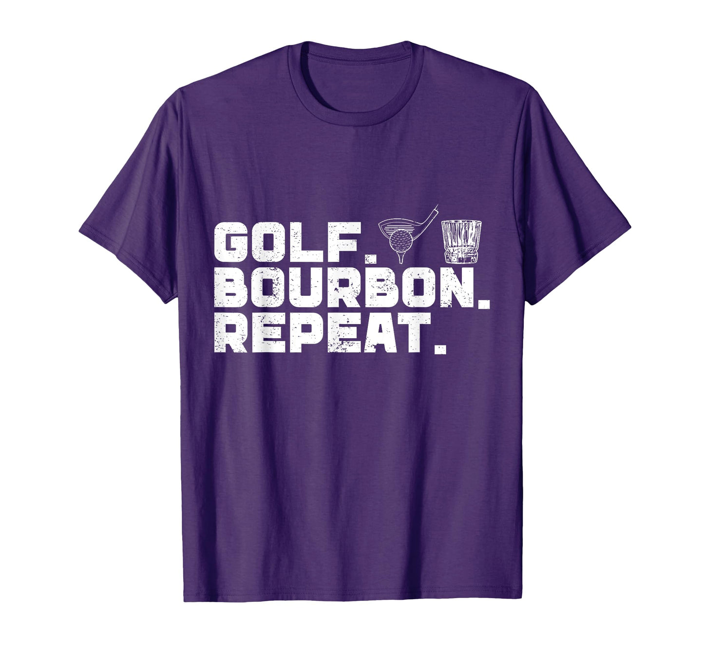 Golf Bourbon Repeat Golf & Bourbon Drinking Lover T-Shirt