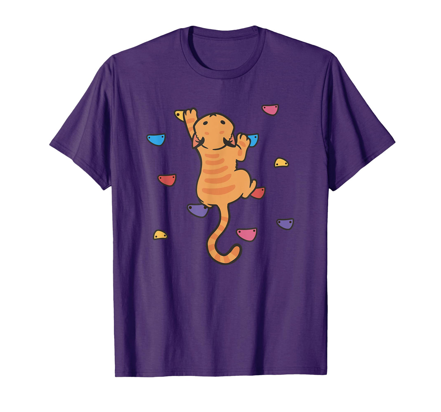 Funny Cat Climber Rock Climbing Cute Bouldering Kitten Pet T-Shirt