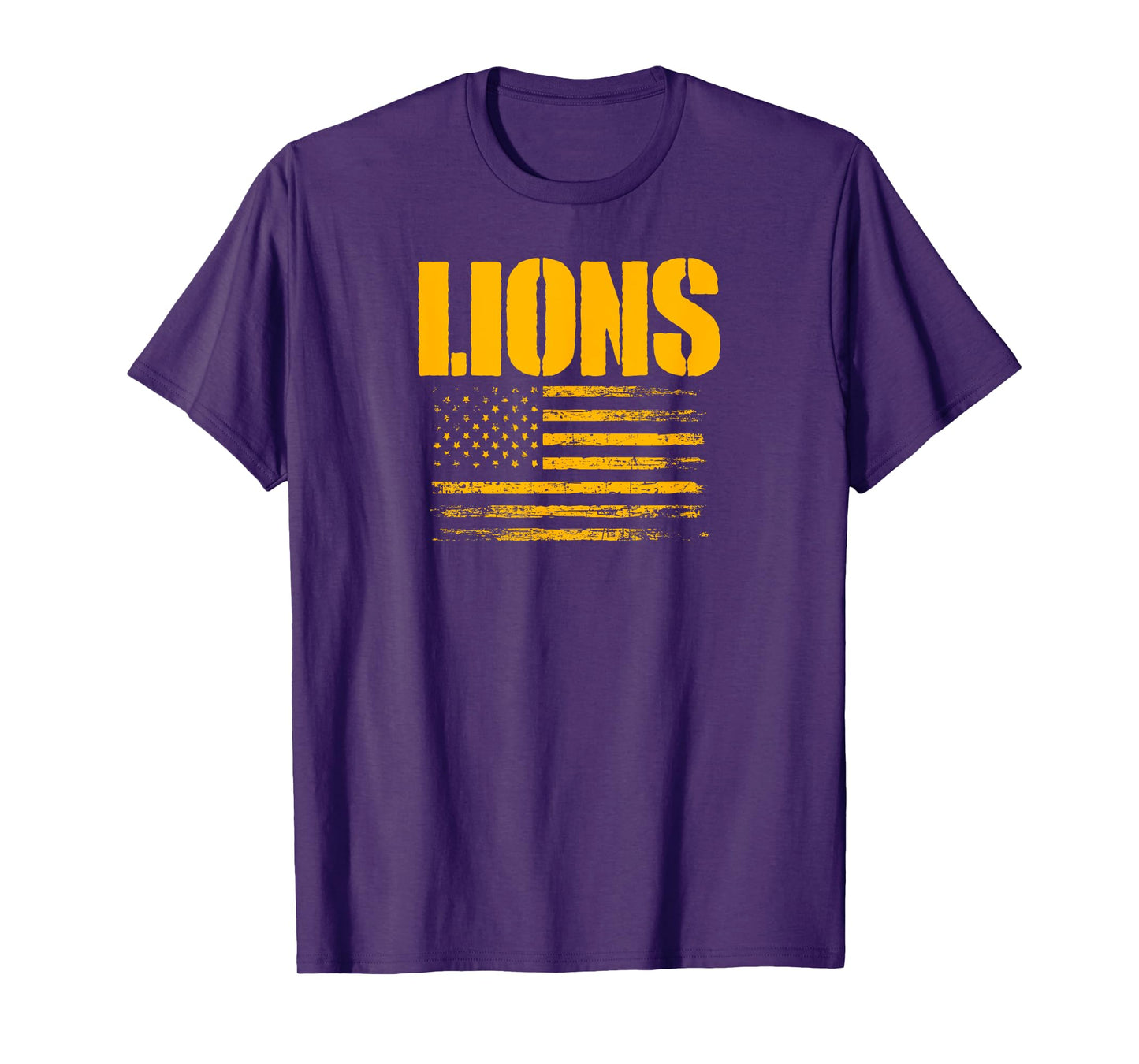 Lewisville Lions USA Flag Pride T-Shirt