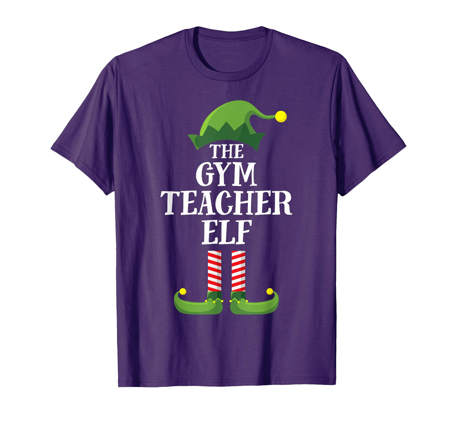 Gym Teacher Elf Matching Family Group Christmas Party Men Women Kids T-Shirt