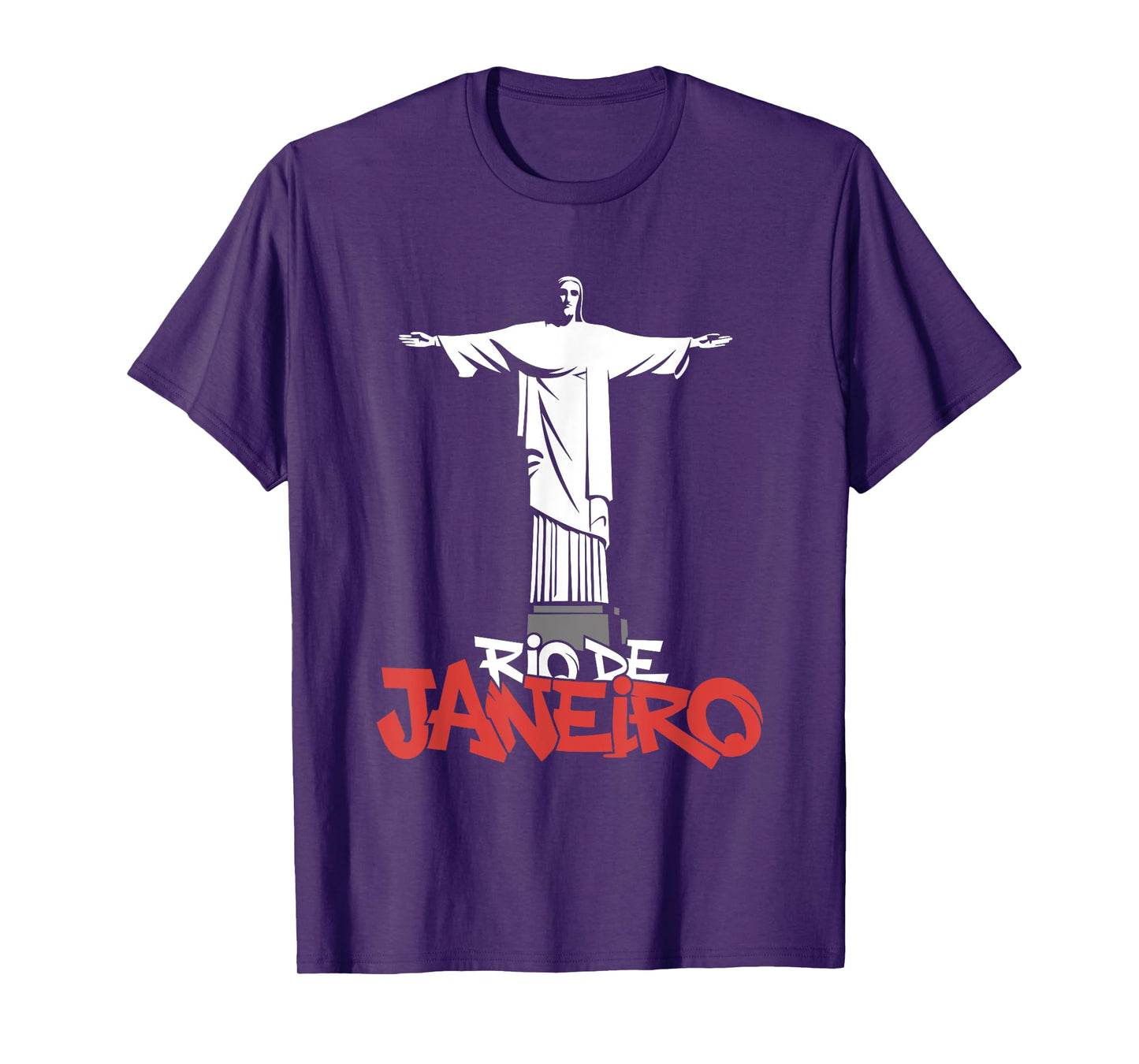 Christ The Redeemer Rio De Janeiro - Vintage Brazil Souvenir T-Shirt