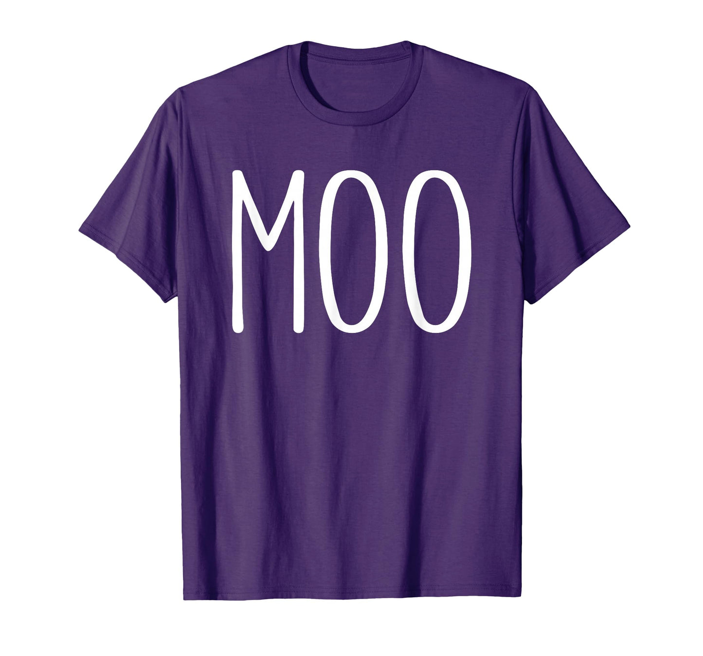 Moo Shirt Funny Adult Men Women Cow Goes Moo Costume T-Shirt