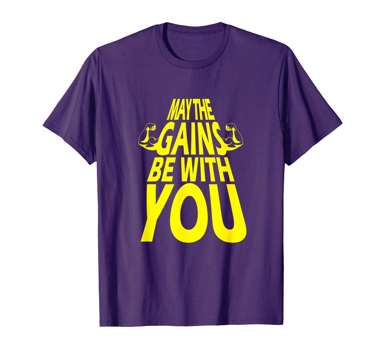 Funny May the Gains be with You Bicep T-Shirt T-Shirt