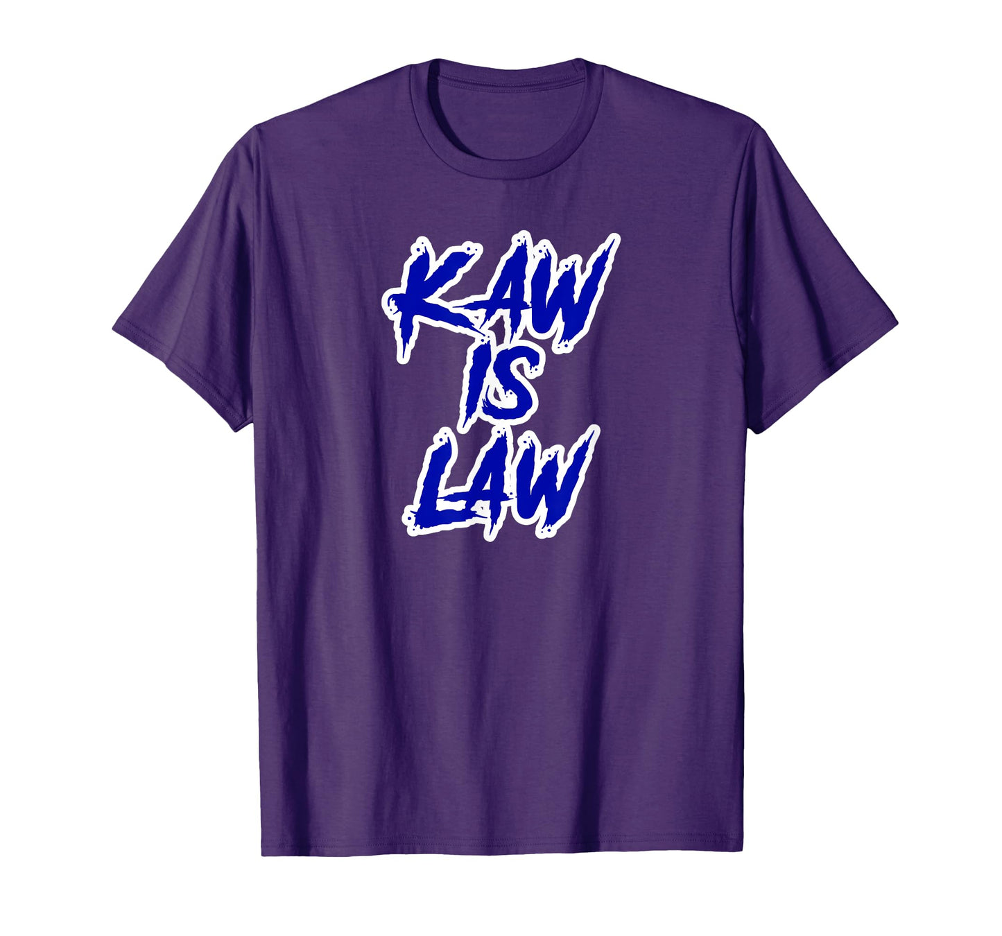 Football Saturday KaKaw Is Law Battlehawks St. Louis Football Tailgate T-Shirt - Black, Unisex-Adults, Regular Fit, Short Sleeve, T-Shirt, 1 Count, Small