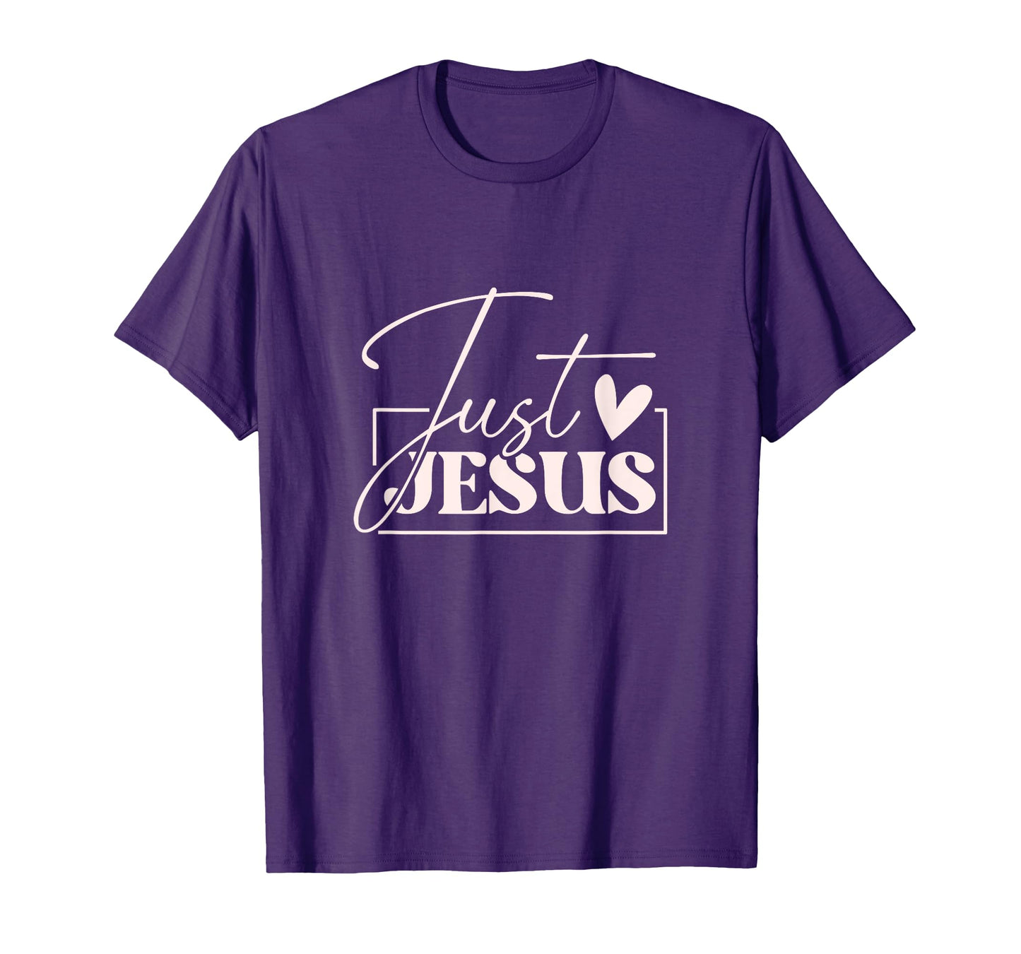 Just Jesus Cute Christian Typography T-Shirt