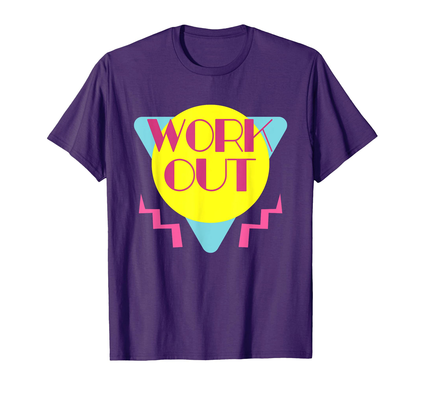 Retro 80s Workout T-Shirt Vintage 80's Gym Costume Party Tee T-Shirt
