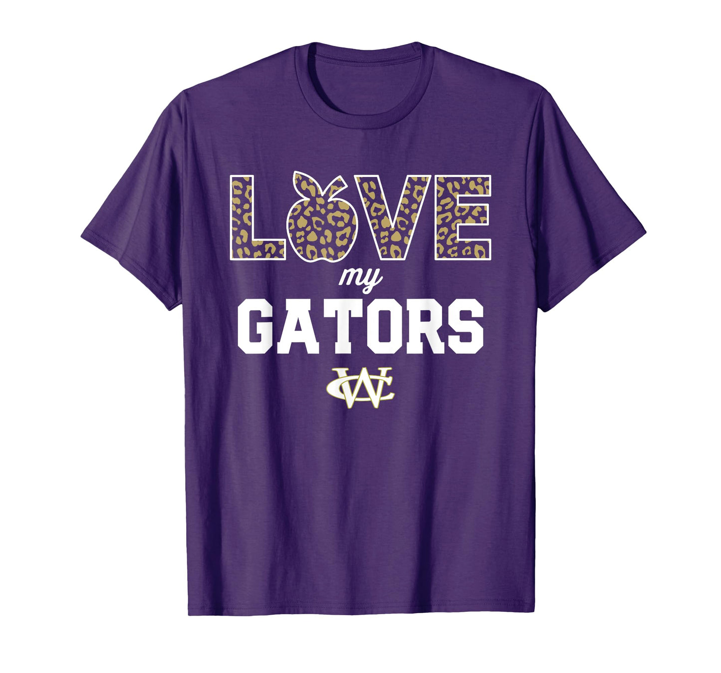 Ware County Gators Logo Love My Team HS T-Shirt