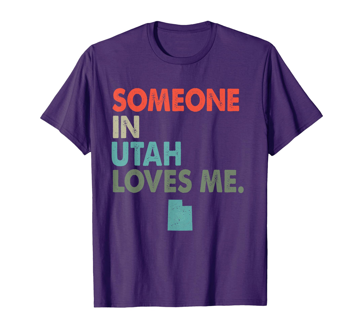 Someone In Utah Loves Me Retro Style US State T-Shirt