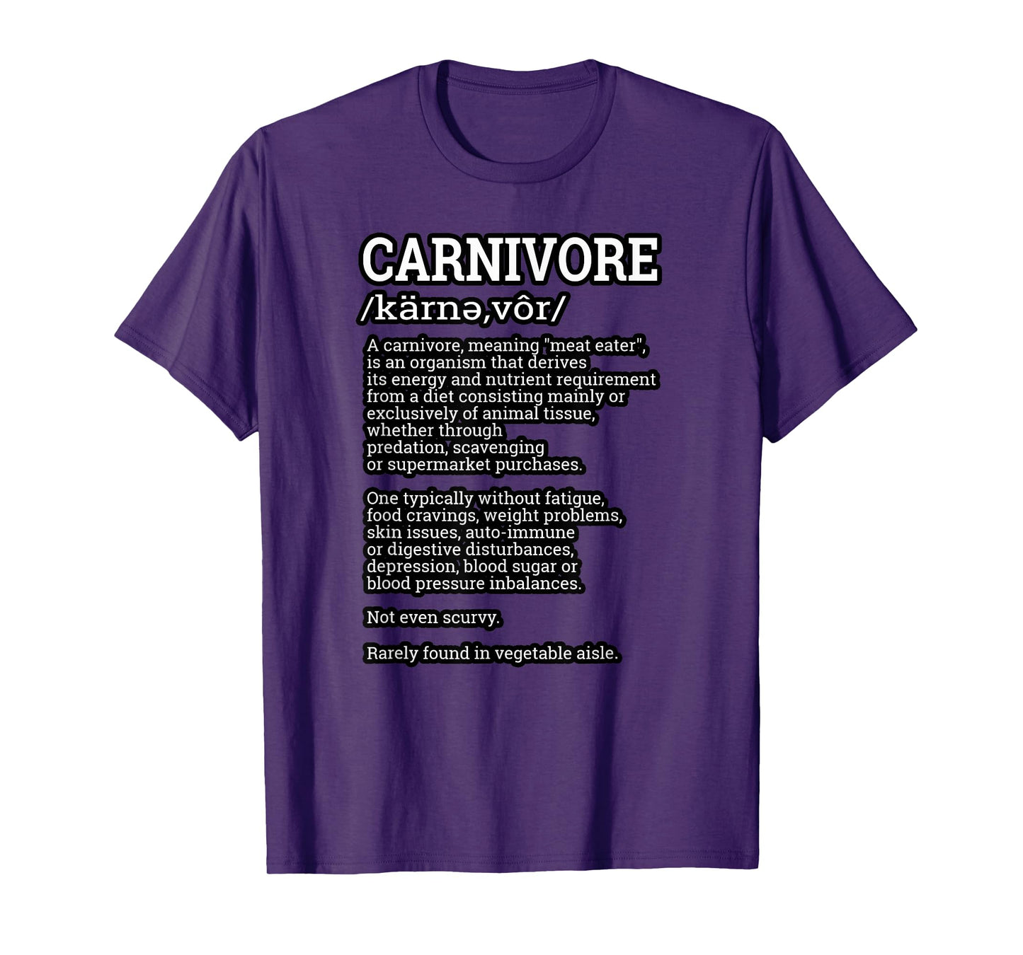 Carnivore Definition Shirt Funny Meat Lover Joke Men Women T-Shirt