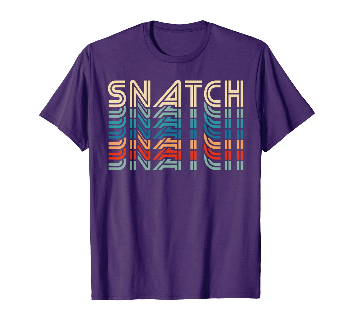 Snatch Retro Vintage Funny Fitness Workout Gym Exercise T-Shirt