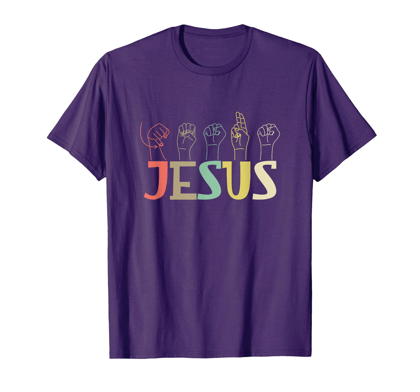 Jesus ASL Christian Deaf D/HH ASL Teacher Sign Language Men Women T-Shirt