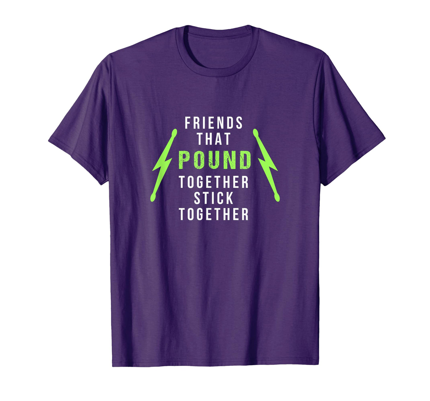 Pound Fitness Friends Pound Together with Lightning Bolts T-Shirt