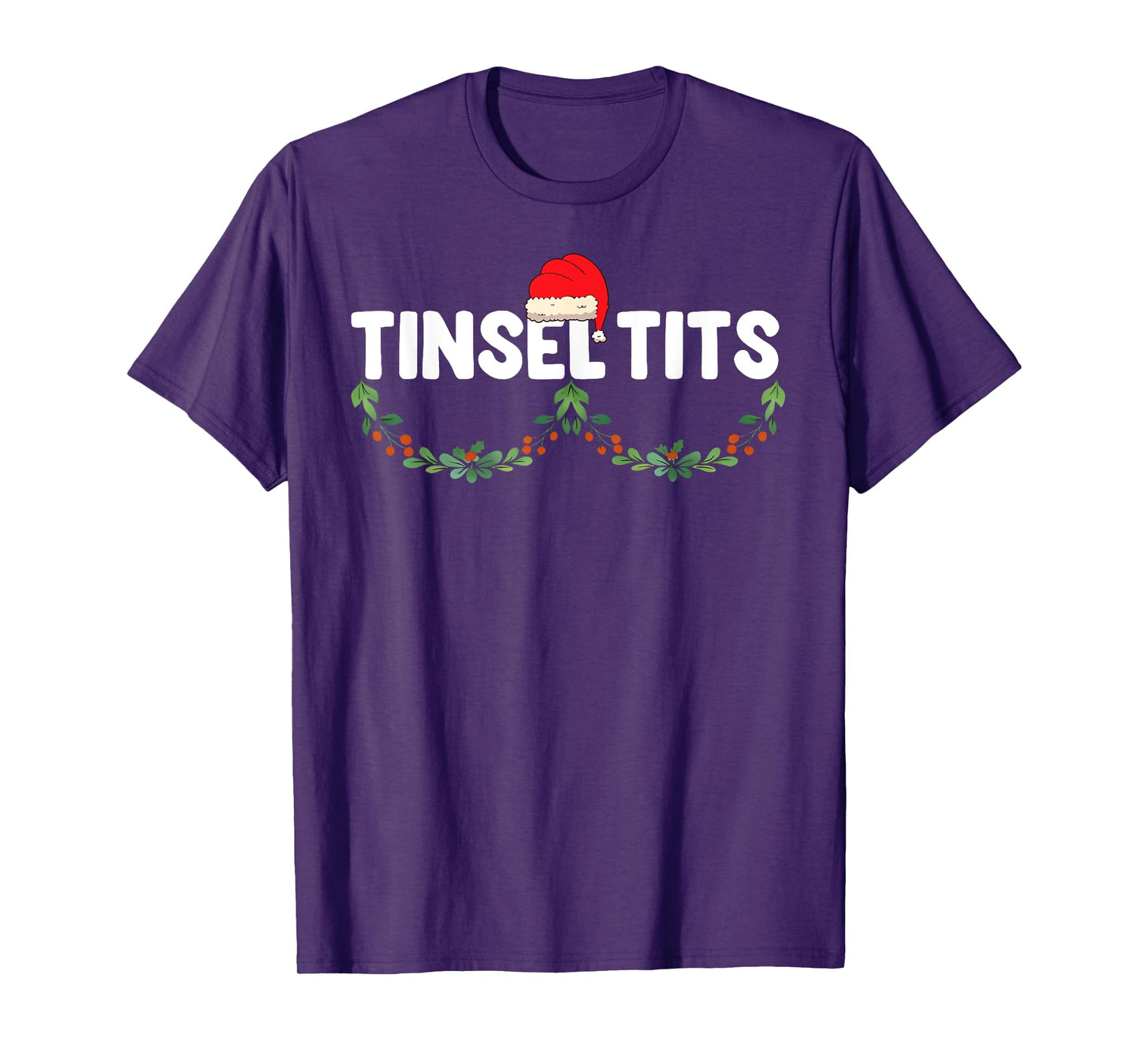 Jingle Balls Tinsel Tits Wife Husband Christmas Xmas Couples T-Shirt