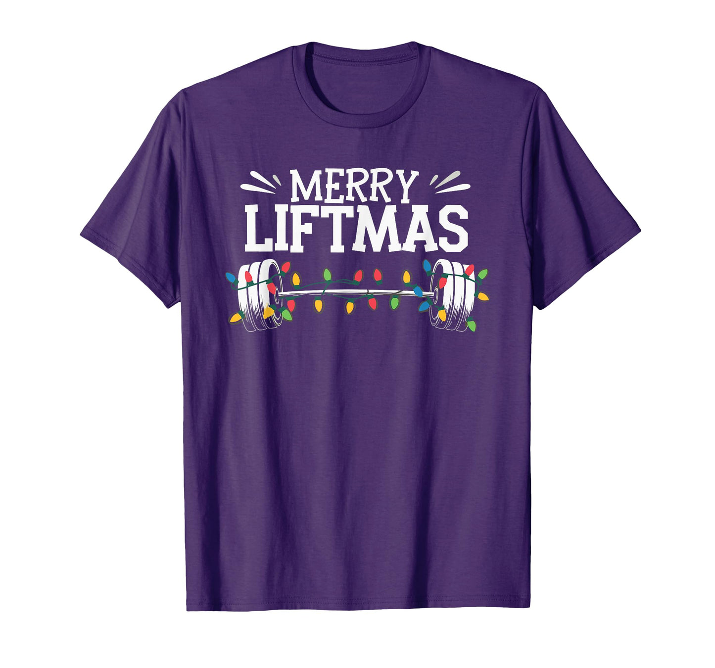 Merry Liftmas Weightlifter Fitness T-Shirt