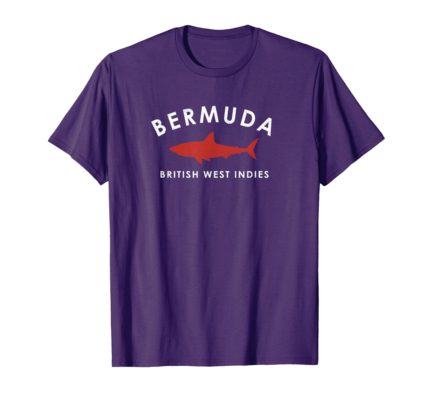 Vintage Bermuda Retro Shark Graphic Mens Womens Souvenir T-Shirt