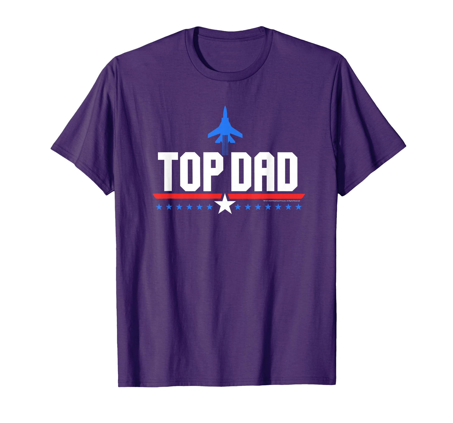 Top Gun Top Dad Father's Day Action Movie Logo T-Shirt