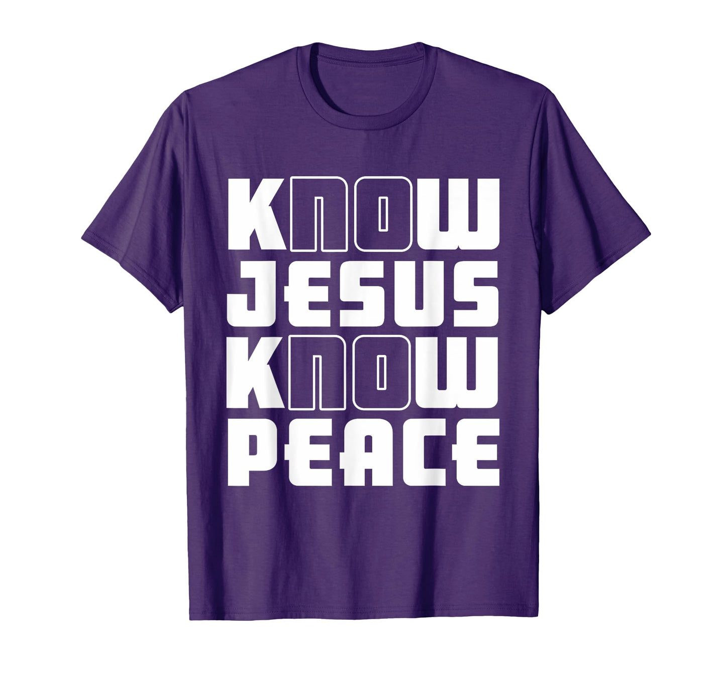 Know Jesus Know Peace | God Church Religion Christian T-Shirt