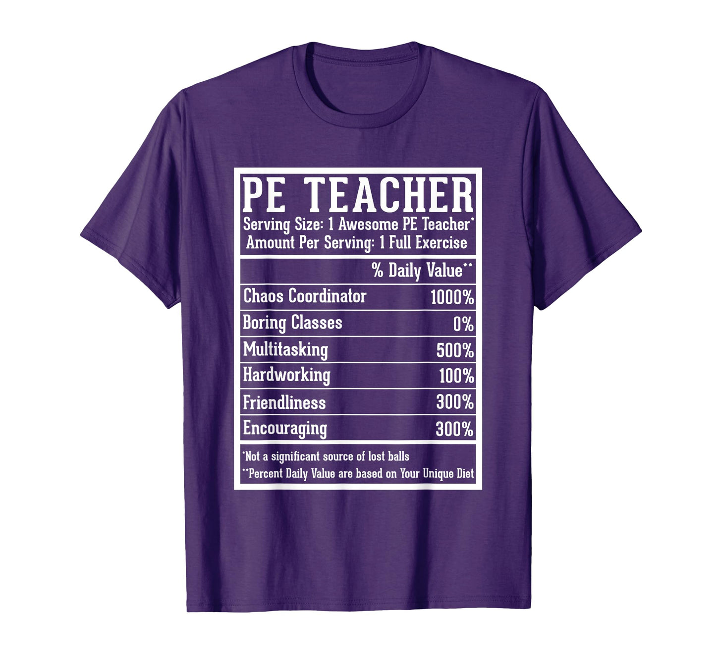 PE Teacher Appreciation Back to School First Day PE Teacher T-Shirt - Unisex-Adults, Black, Small
