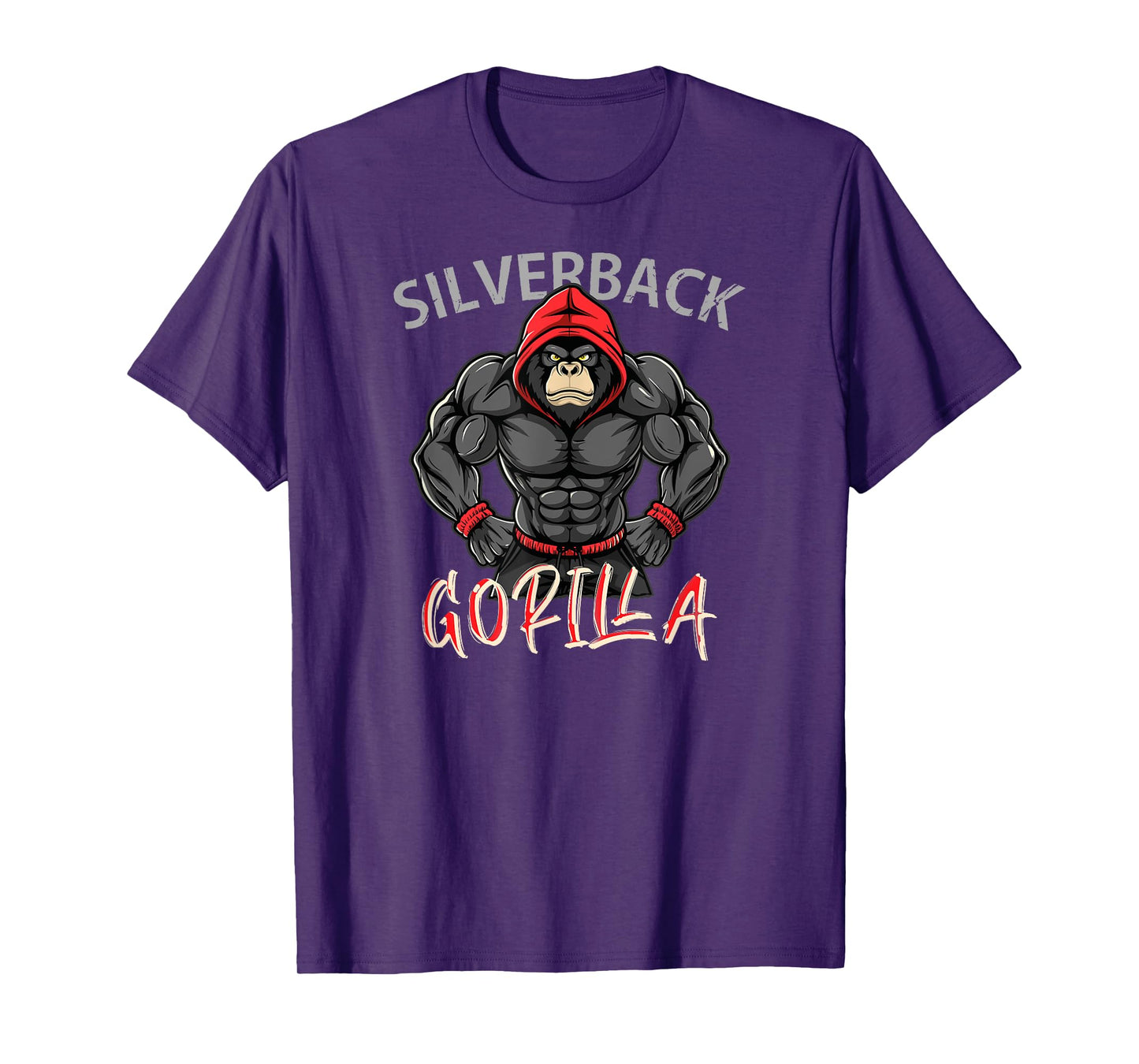Gorilla Workout Angry Strong Scary Silverback Gorilla Gym T-Shirt