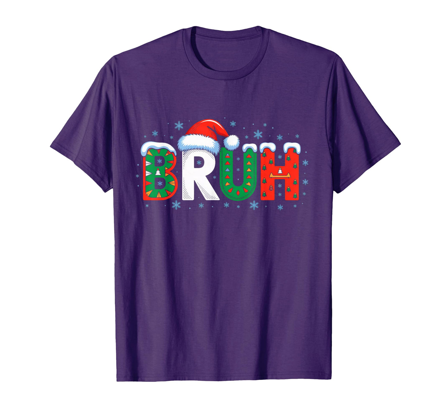 Bruh Funny Christmas for Men Teens Boys Kids Xmas Pajamas T-Shirt
