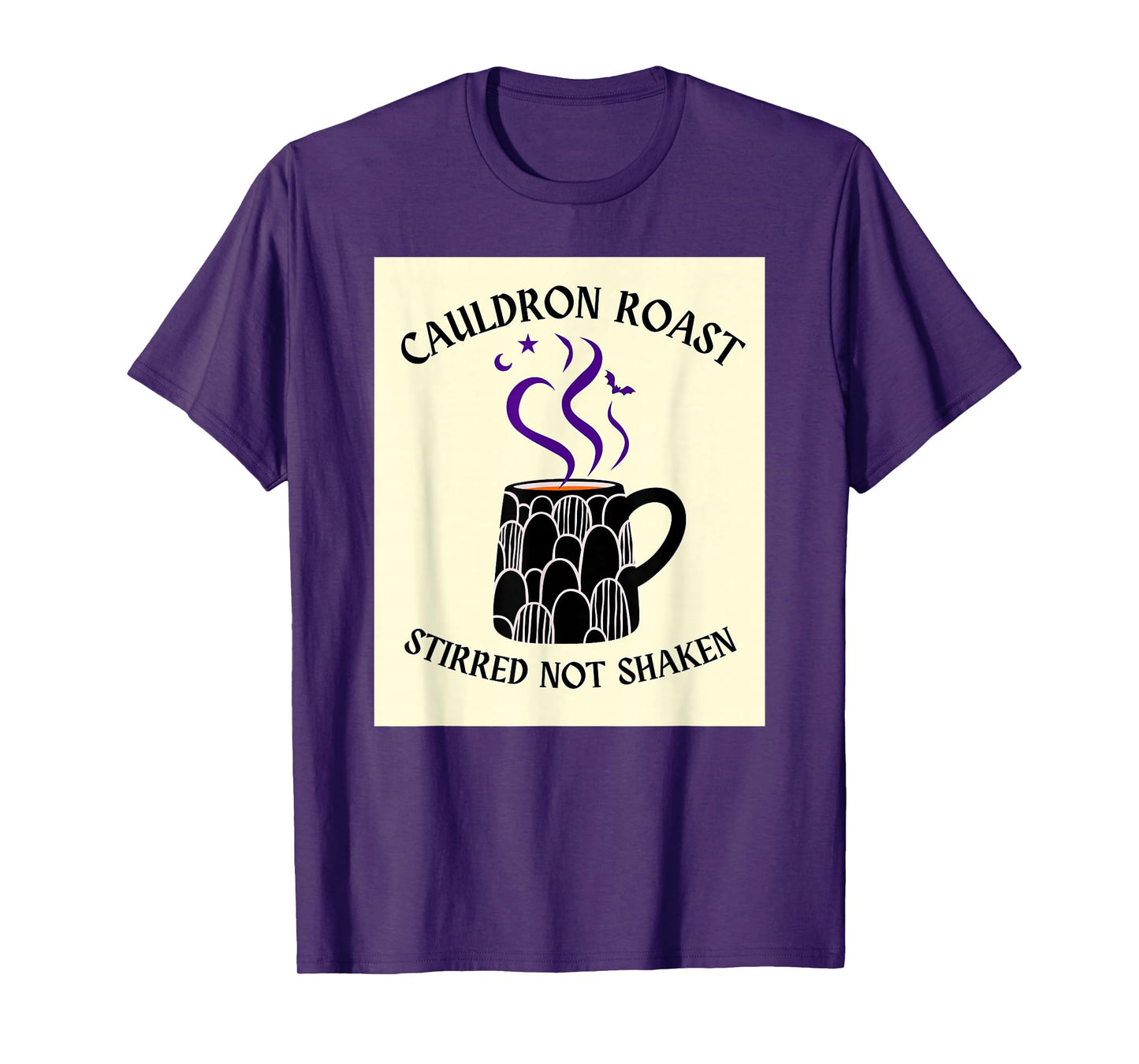 Halloween Coffee Lover Cauldron Roast Stirred Not Shaken T-Shirt