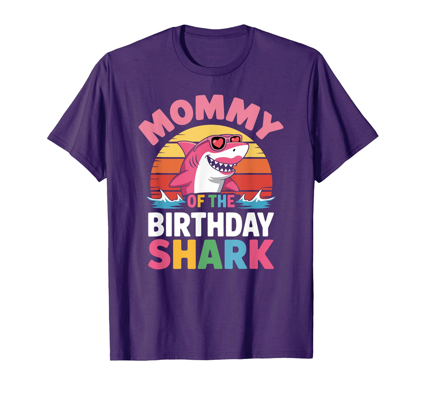 Mommy of the Shark Birthday Mom Matching Family T-Shirt