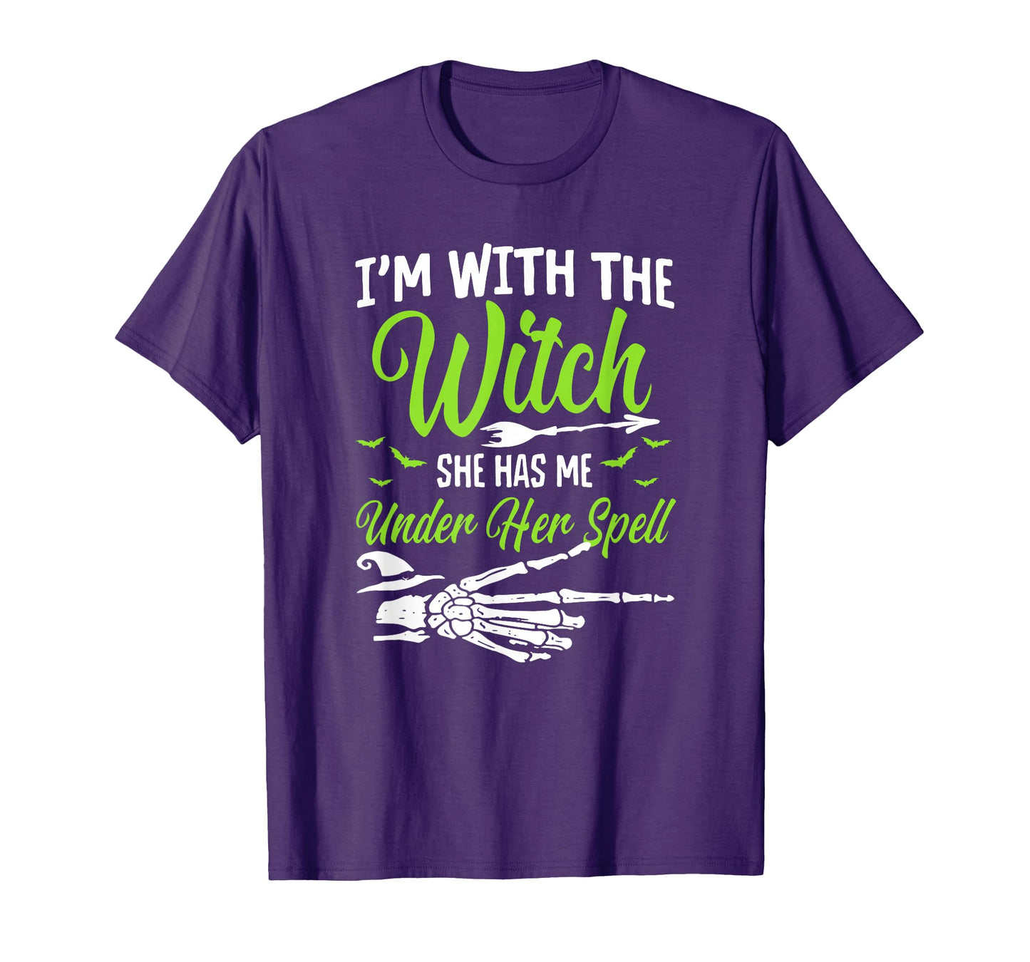 I'm with The Witch Funny Halloween Couple Costume Party T-Shirt