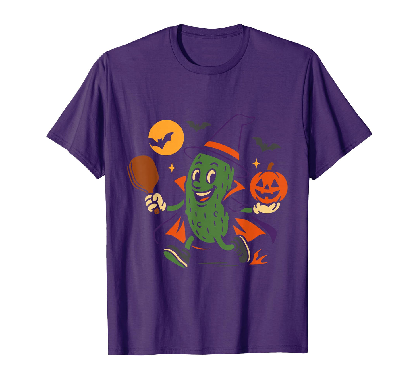 Pickleball Witch Halloween Funny Costume Design T-Shirt