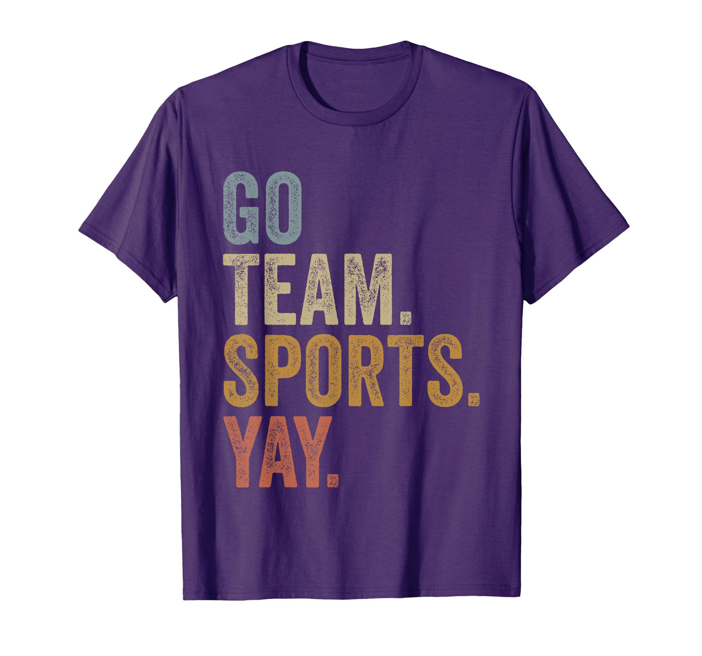 Vintage Go Team Sports Yay Funny Game Day Men Women Kids T-Shirt
