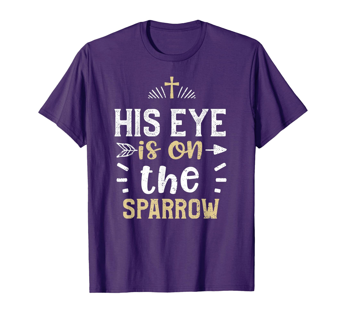 Lord: His eye is on the sparrow - Jesus Sayings T-Shirt