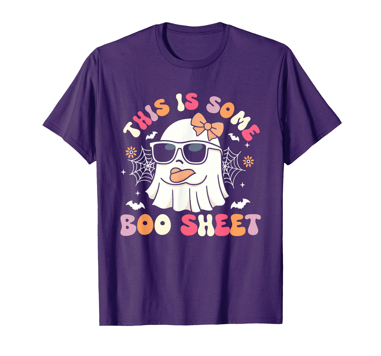 This is Some Boo Sheet Cute Ghost Halloween Girl Women T-Shirt