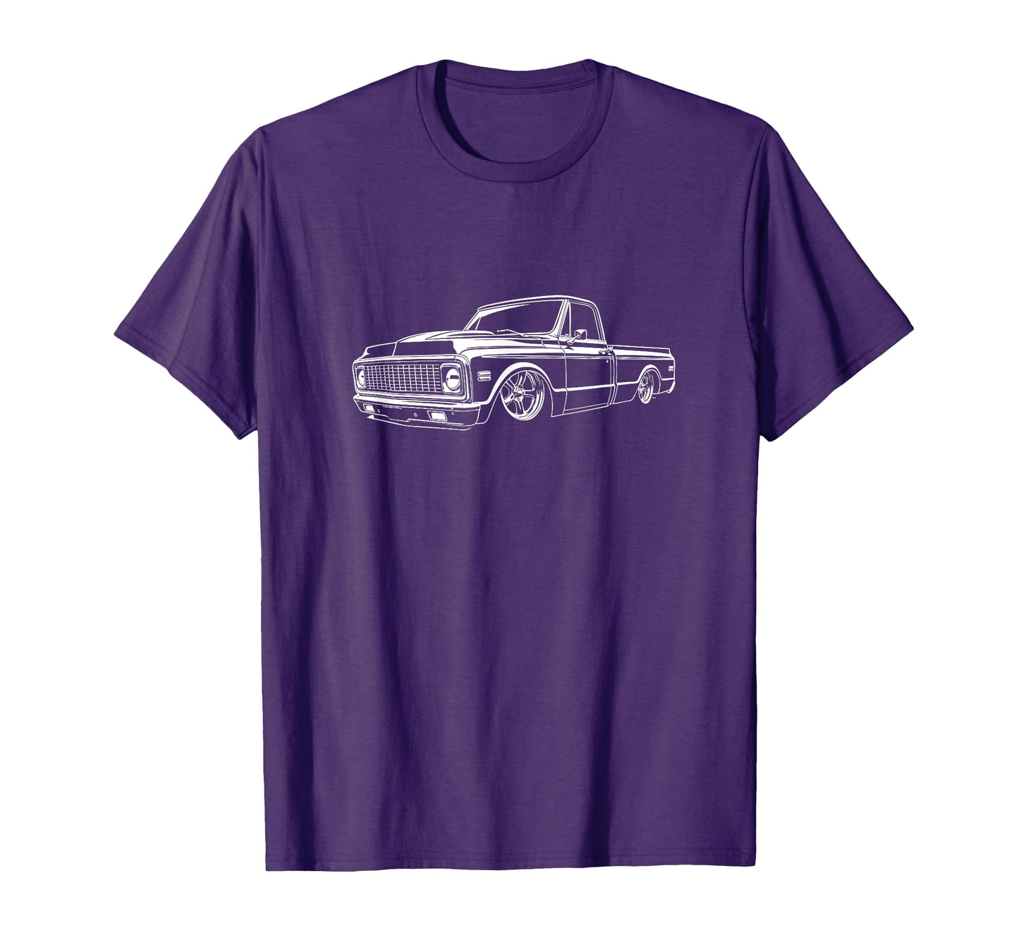 1970-1972 Custom C10 Side Profile Silhouette C10 Truck T-Shirt