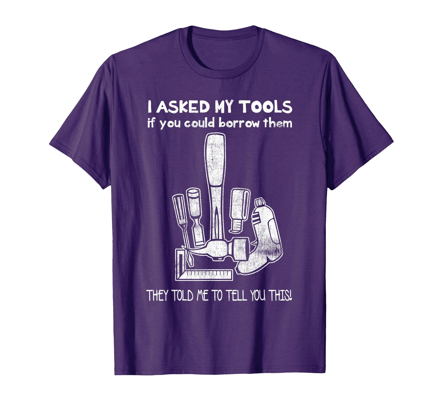 A Mans Manly Tools Corp. Don't Touch My Tools, Funny Construction Worker Gift T-Shirt