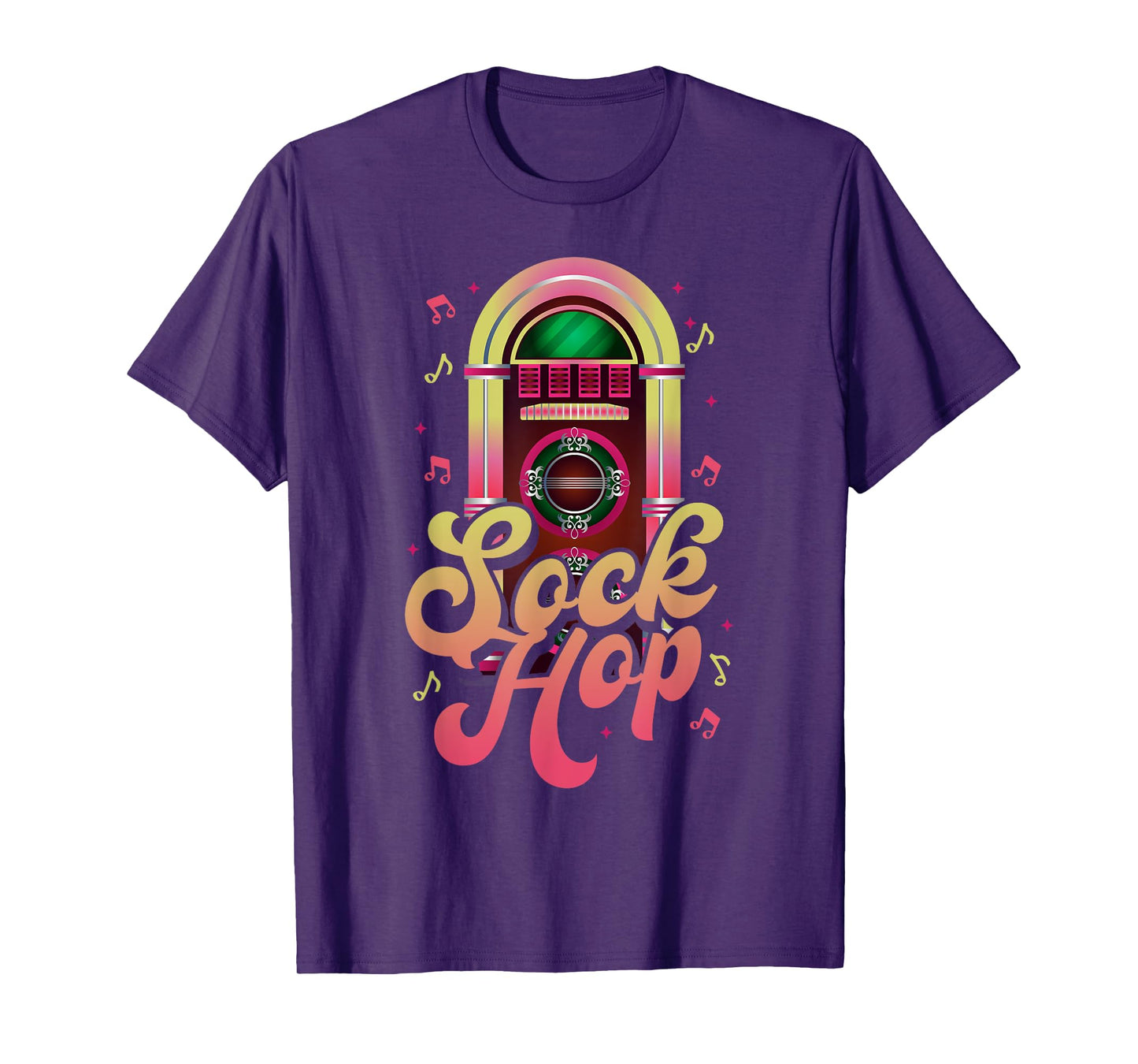 Sock Hop 80's Disco Party Retro Jukebox Collecting T-Shirt