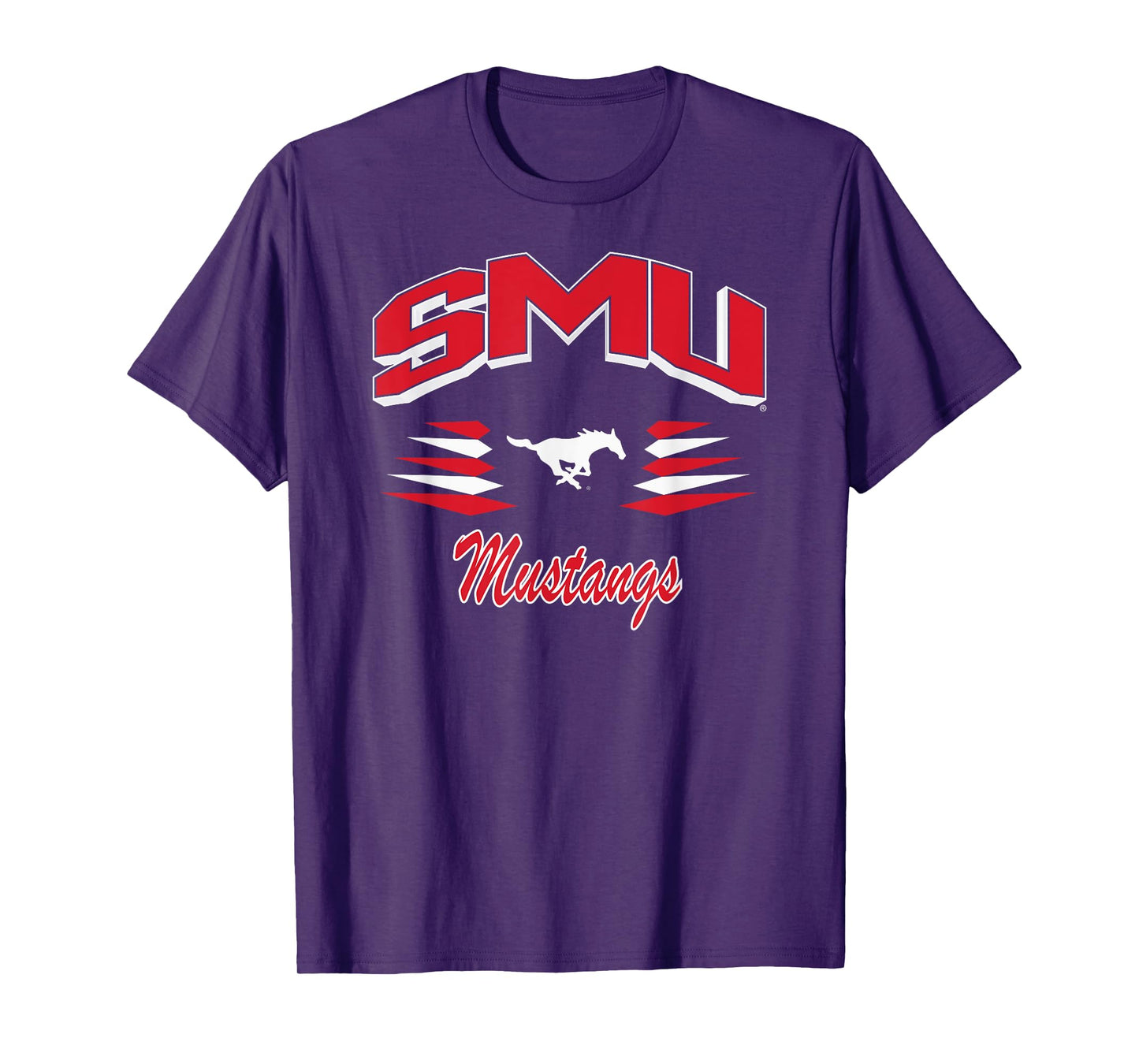 SMU Mustangs Retro Diamond Blue Officially Licensed T-Shirt