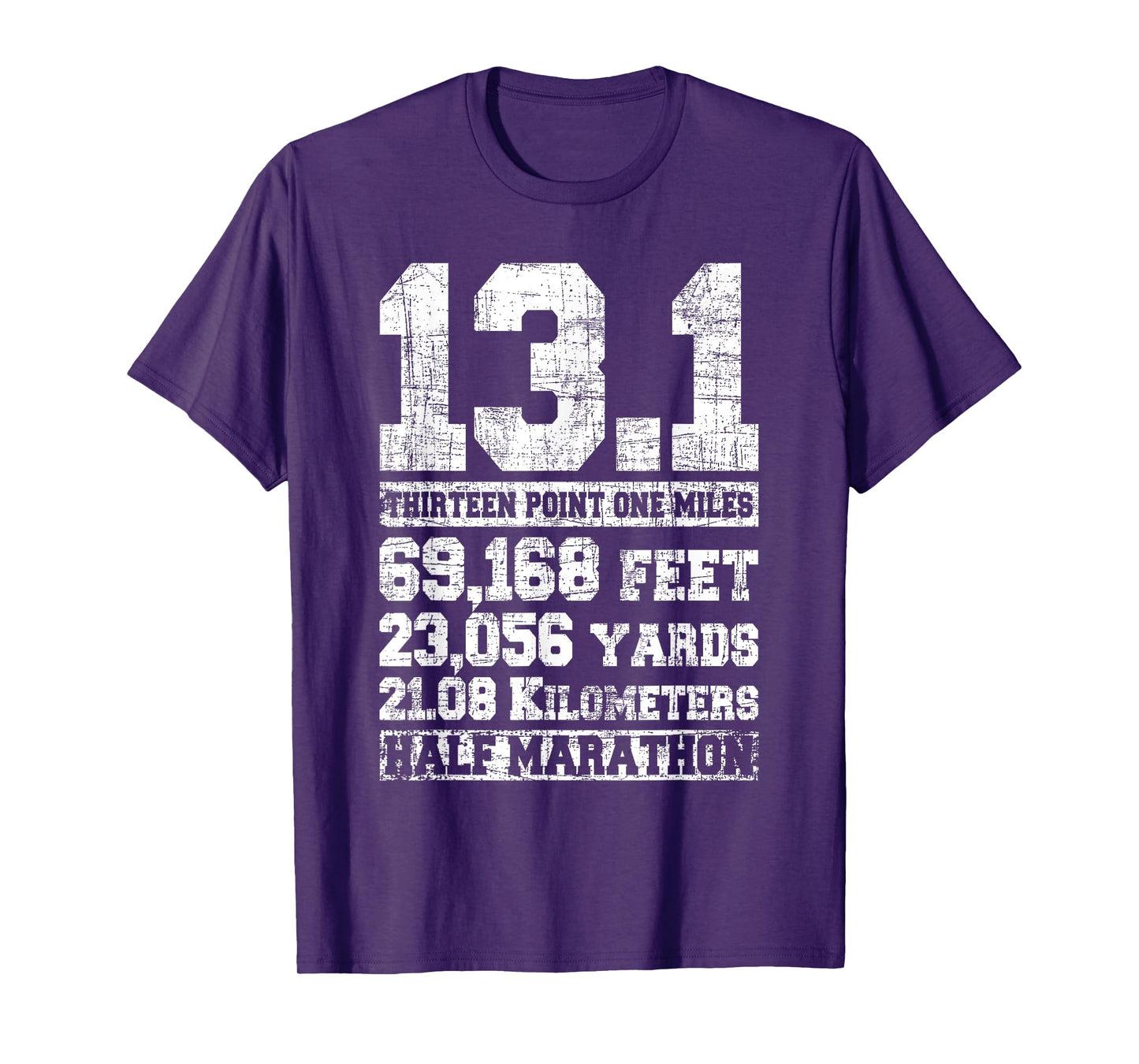 13.1 Miles Half Marathon Running Marathon Runner T-Shirt