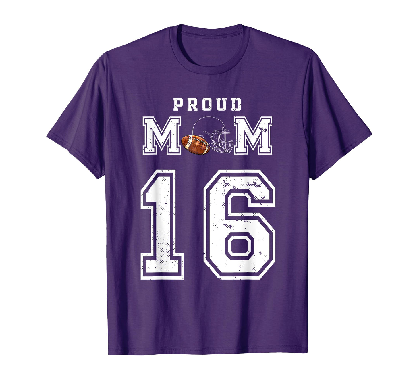 Custom Proud Football Mom Number 16 Personalized For Women T-Shirt